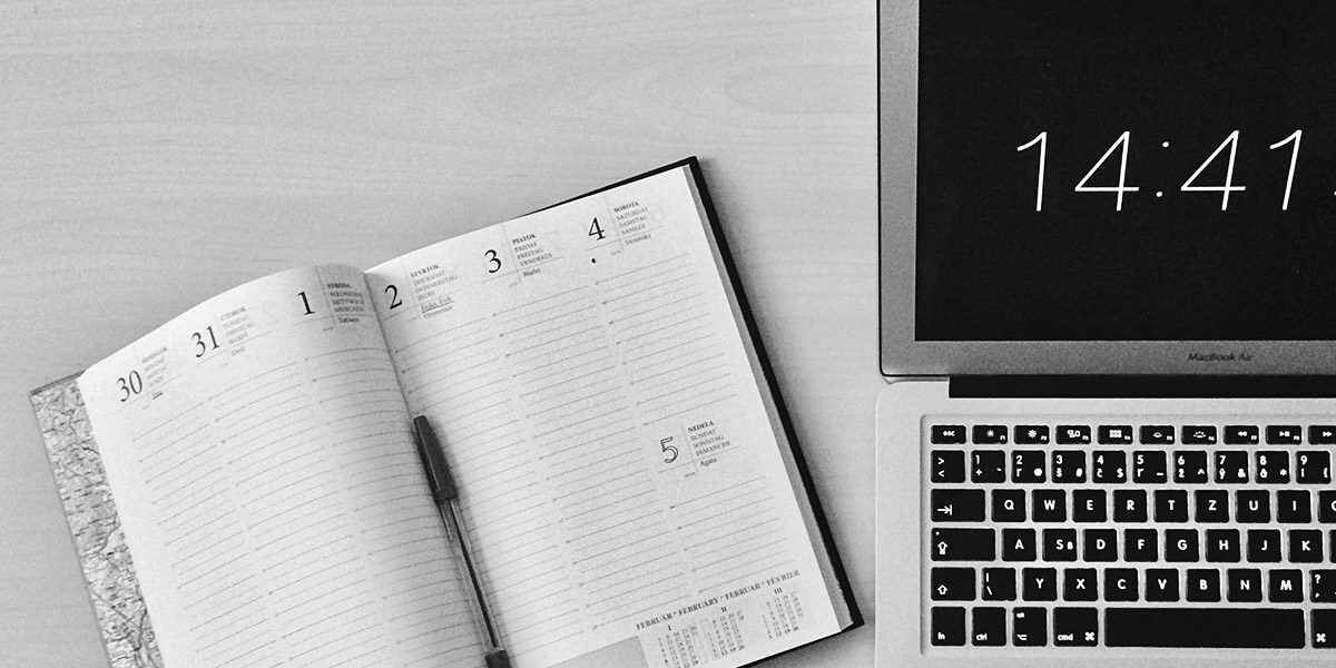 Notebook and a laptop